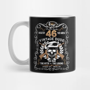 Skull Aged 46 Years Vintage 46 Dude Mug